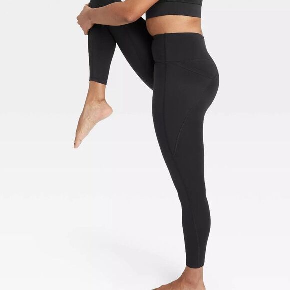 NEW All in Motion Contour Power Waist High-Rise Leggings 26" Dark Plum - Picture 4 of 6